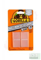   Gorilla Mounting Clear Tape Squares Kristálytiszta Kétoldalas Ragasztószalag 2,5cm-es négyzetek 24db/csomag